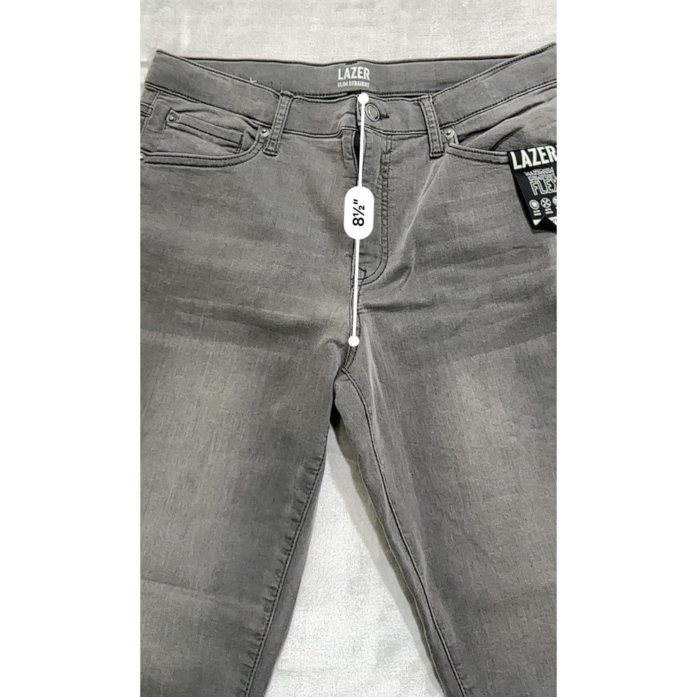 Lazer Jeans Women's Size 18 Slim Straight Stretch Gray Soft Brand New‎ With Tags - Picture 11 of 13